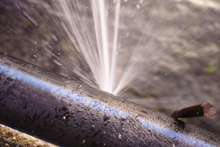 Burst pipe by Crisis Management Restoration Services